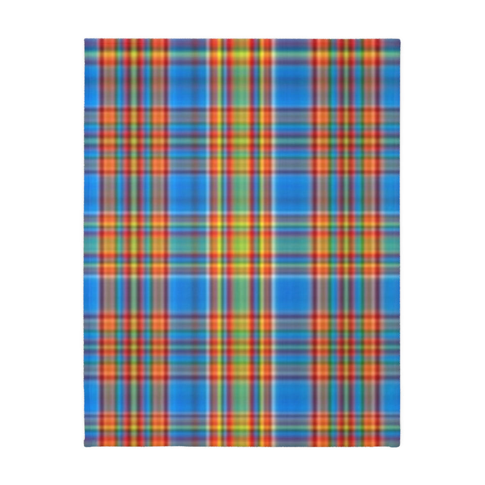 70CB Colorful Plaid Blanket