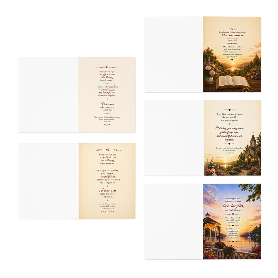 Macaw Wedding Anniversary Greeting Card Collection MGC4