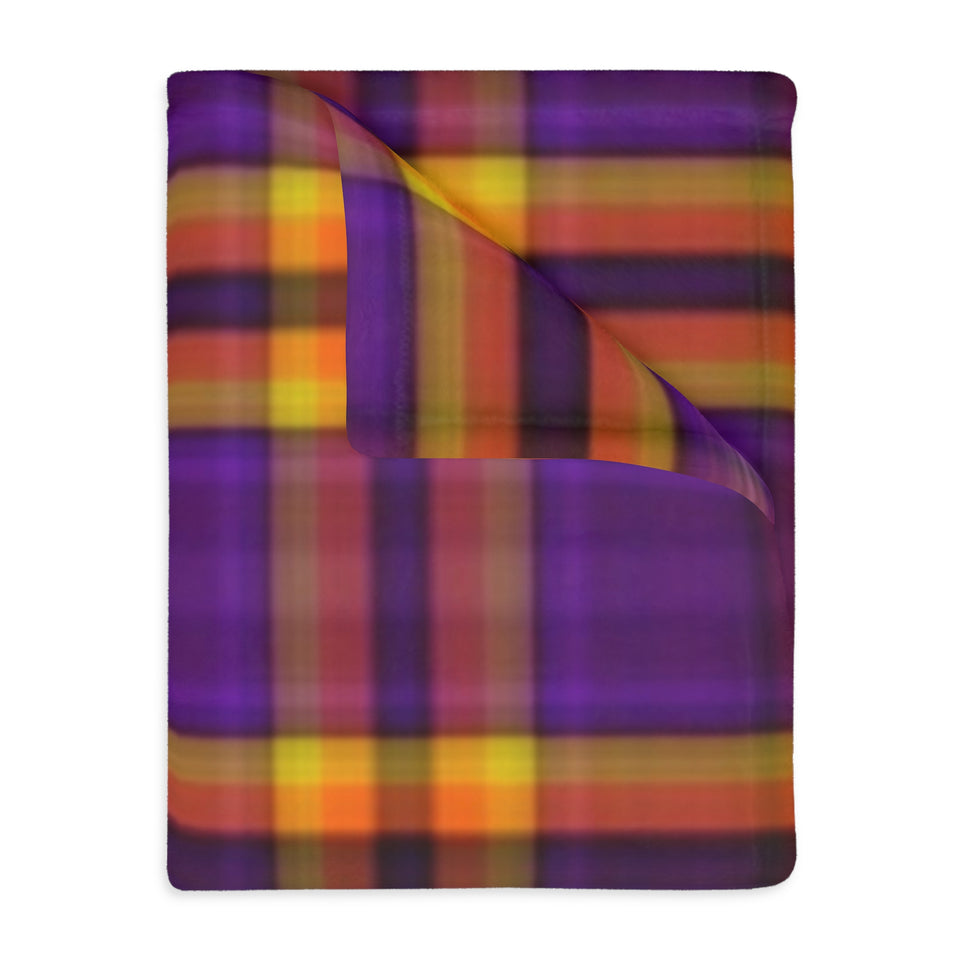 40CB  Colorful Plaid Blanket