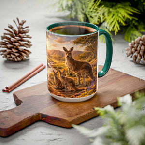 AM61  Kangaroo Family Mug