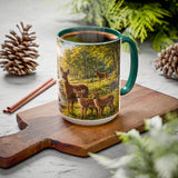 AM58  Whitetail Deer Woodland Mug