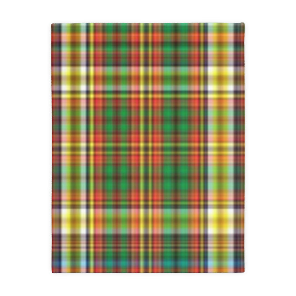 66CB  Colorful Plaid Blanket