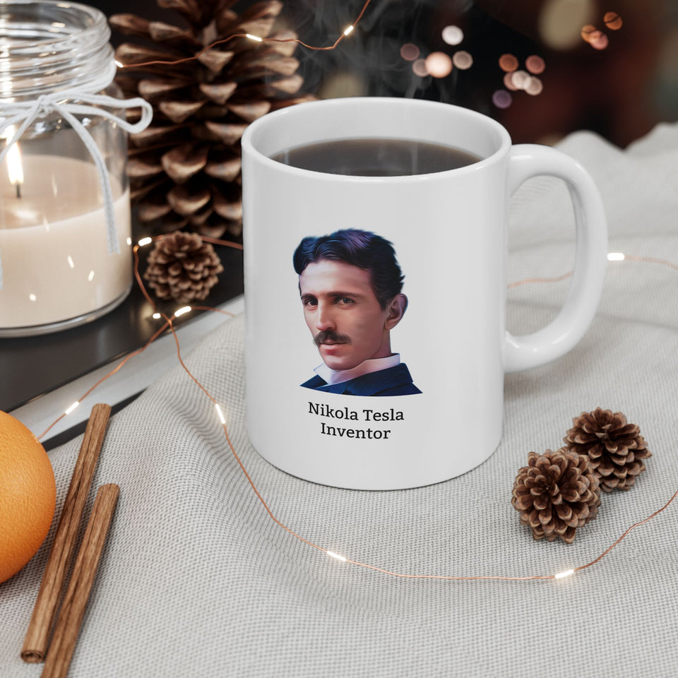 5NTQM  Nikola Tesla Historical Quote Mug