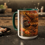 AM9  Autumn Farmhouse Turkey Mug
