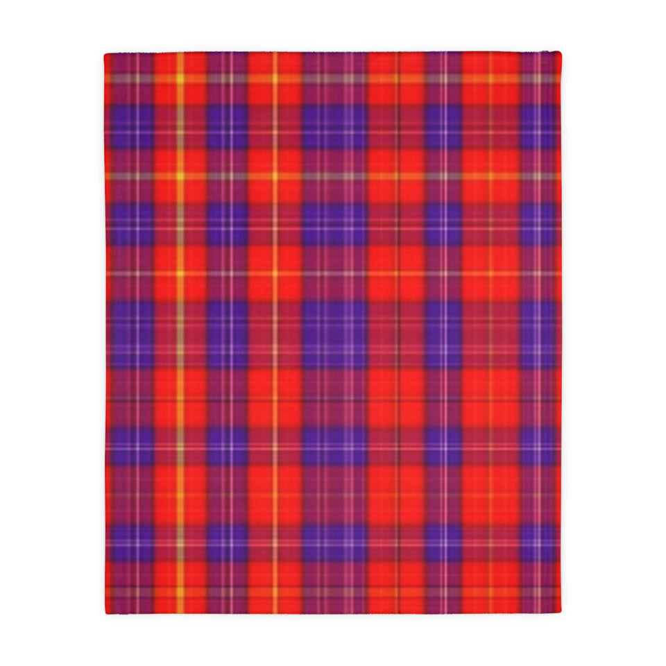 34CB  Colorful Plaid Blanket