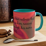 21CMSM  Colorful Marble Acts 10:43 Mug