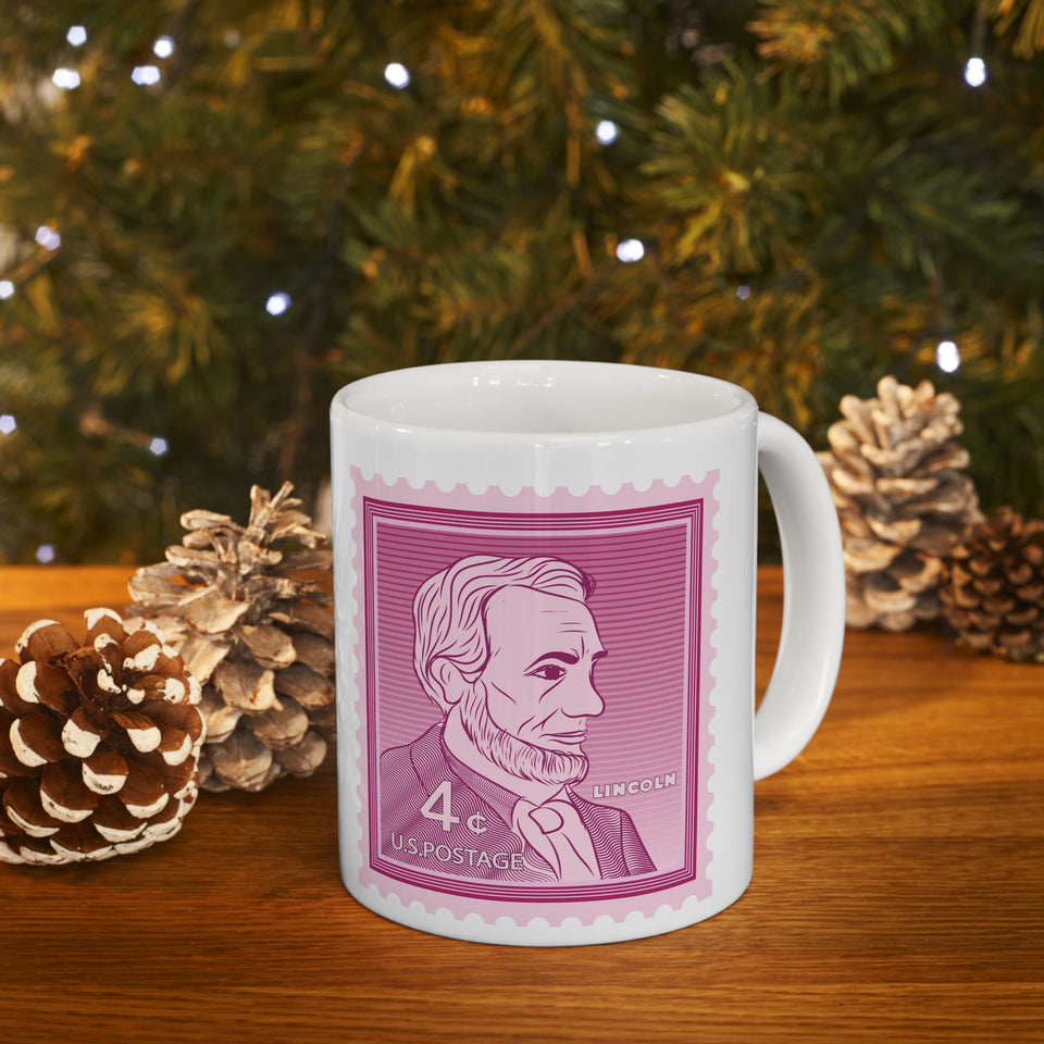 1ALSM  Abraham Lincoln US Stamp Mug