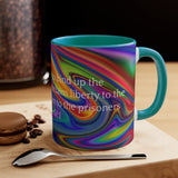 35CMSM  Colorful Marble Isaiah 61:1 Mug