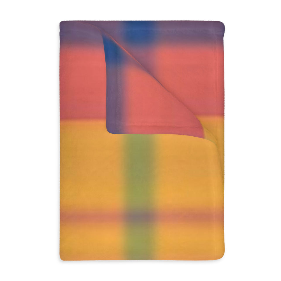 8CB  Colorful Plaid Blanket