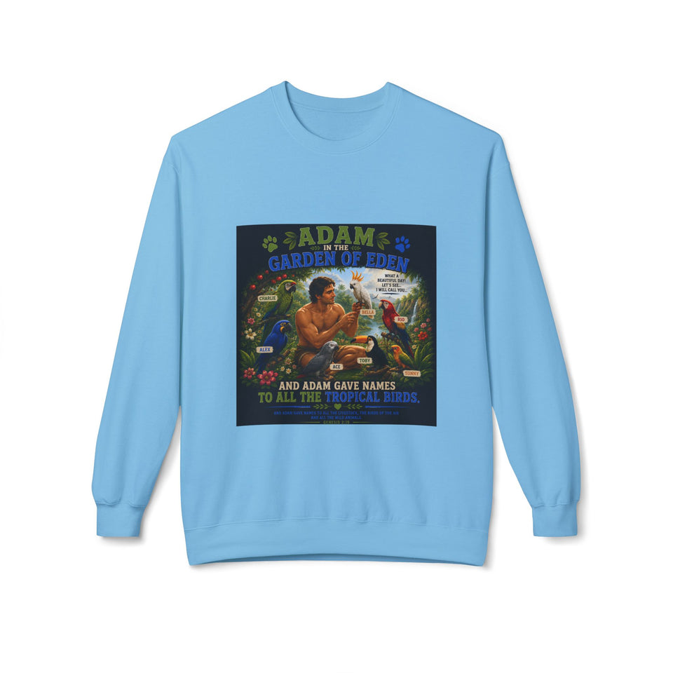 Charlie & Alex – Adam in the Garden of Eden Christian Sweatshirt CA18
