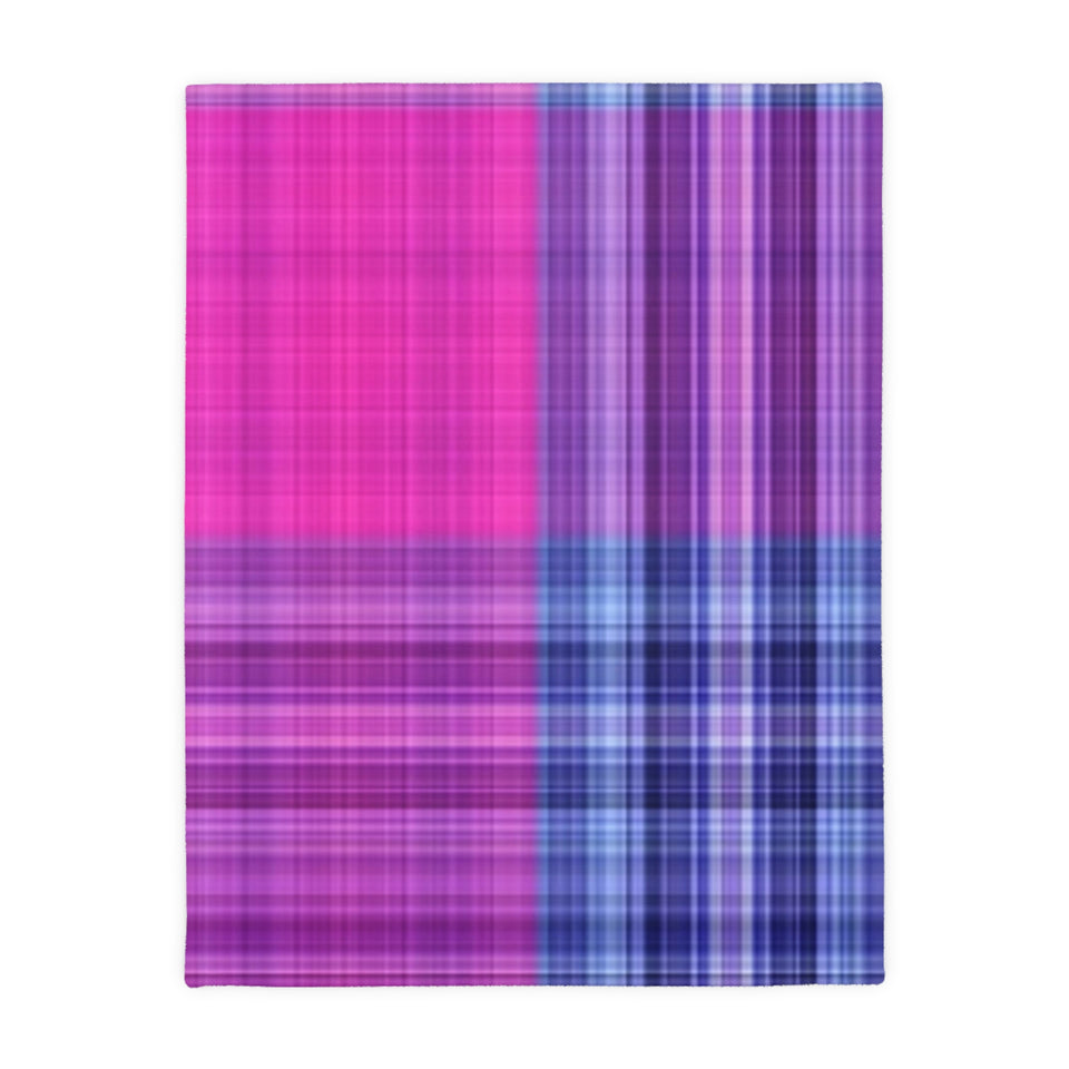 17CB  Colorful Plaid Blanket