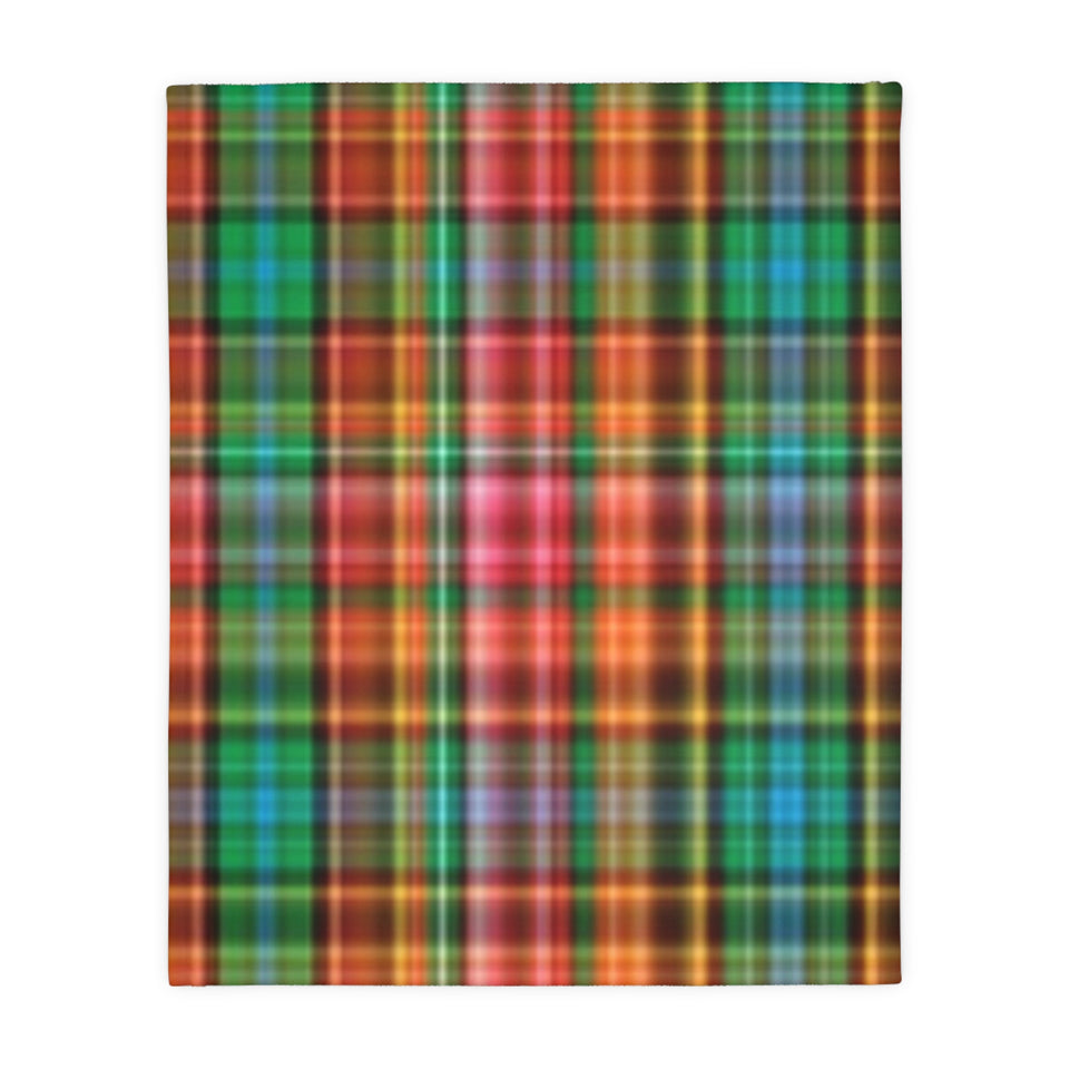 63CB  Colorful Plaid Blanket
