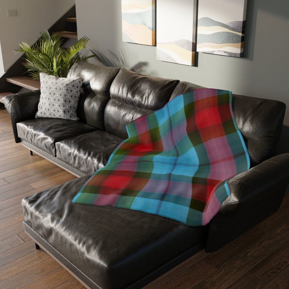 18CB  Colorful Plaid Blanket