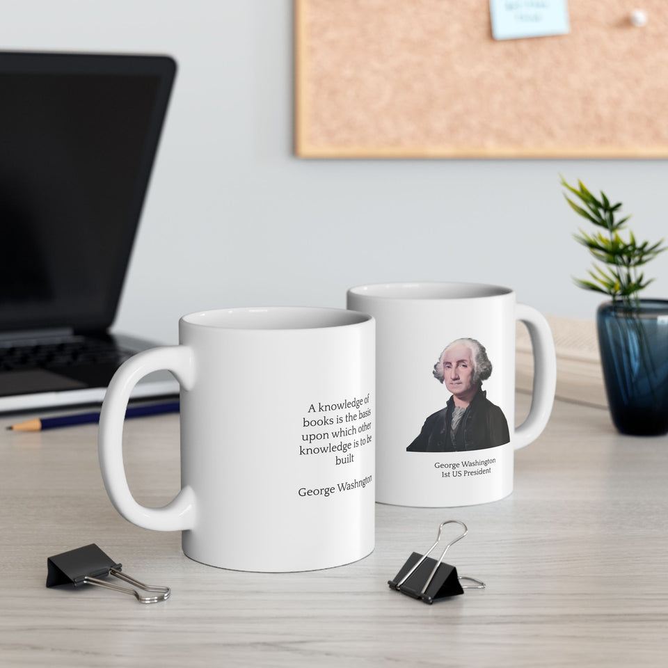 12WQM  George Washington Historical quote mug