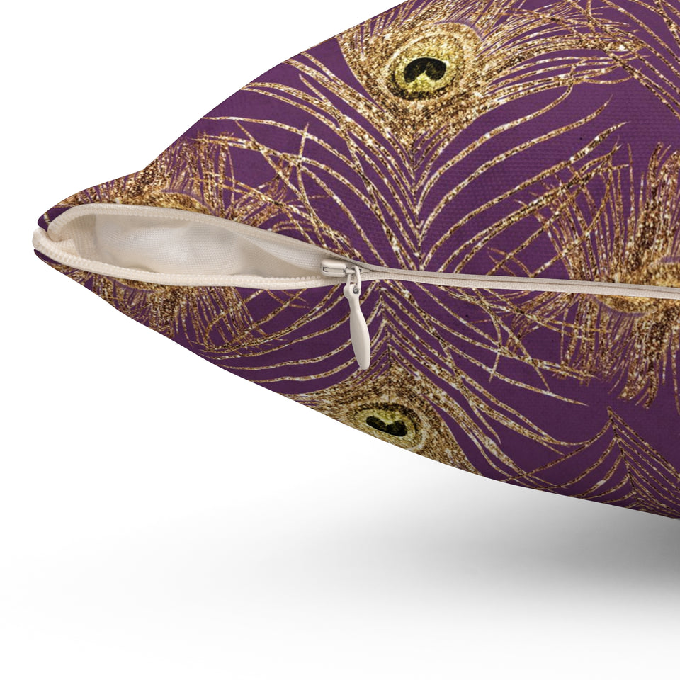 12PCF  Peacock Feather Pillow