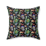 46PCF  Peacock Feather Pillow