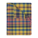 7CB  Colorful Plaid Blanket