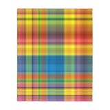 69CB  Colorful Plaid Blanket