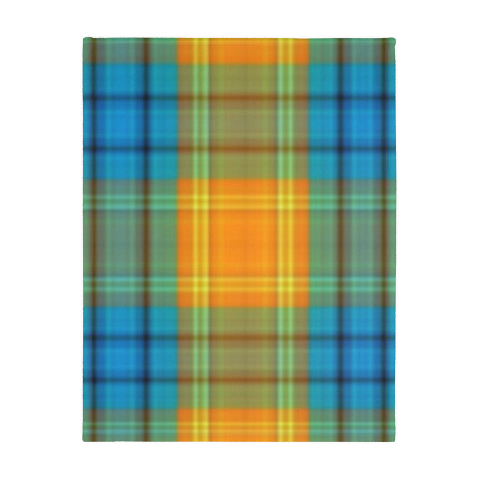 38CB  Colorful Plaid Blanket