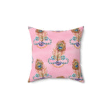 47PCF  Peacock Feather Pillow