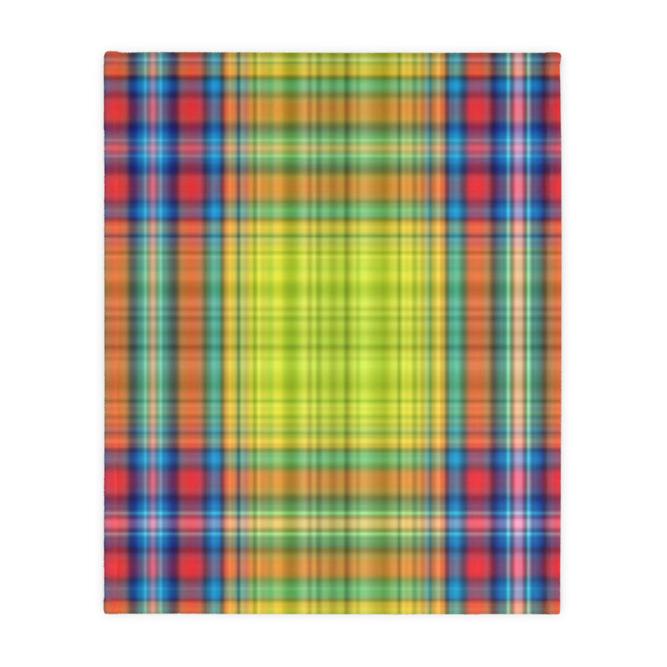 64CB  Colorful Plaid Blanket