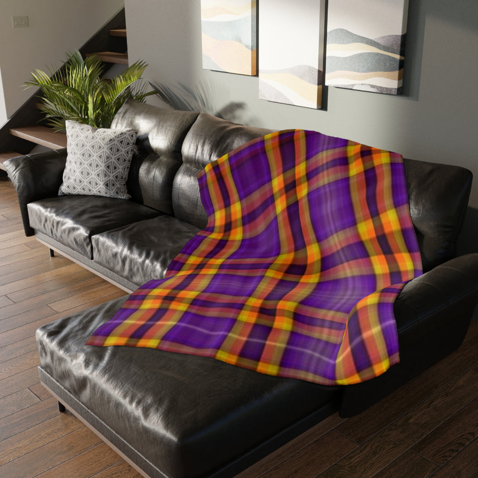 40CB  Colorful Plaid Blanket
