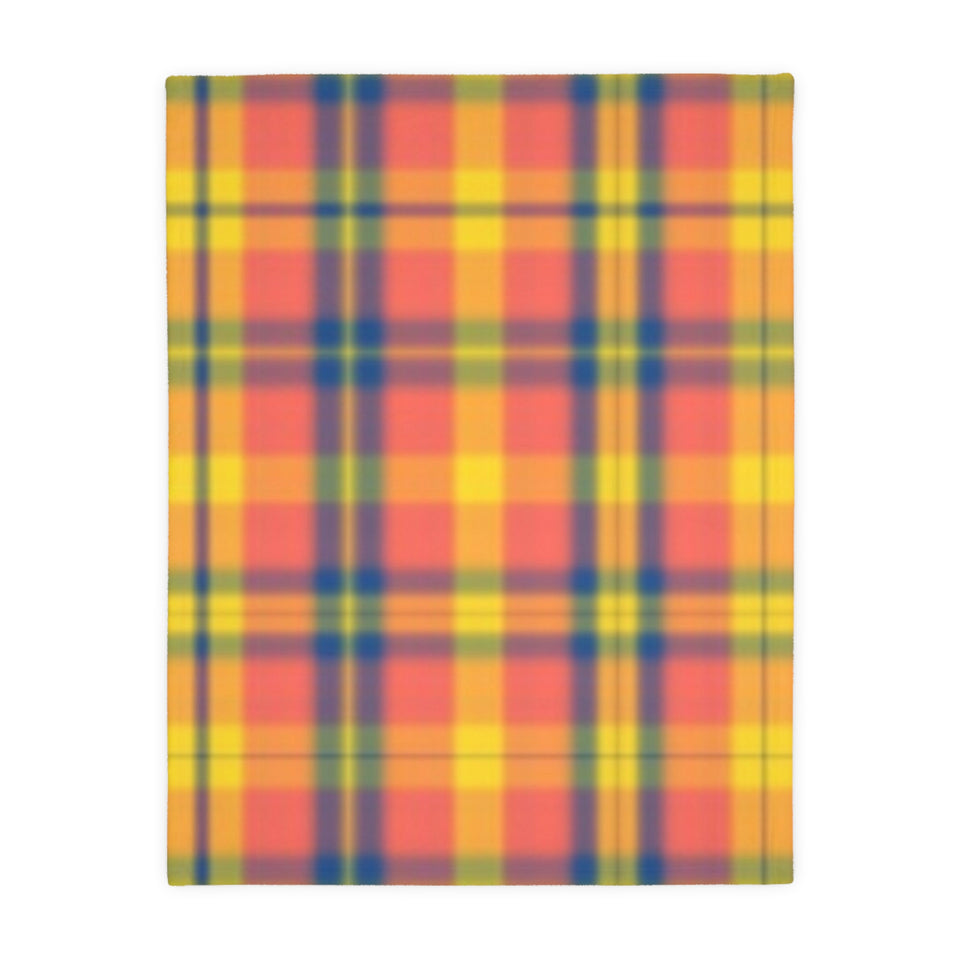 9CB  Colorful Plaid Blanket