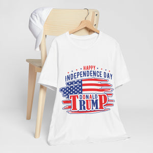 4USAR  Happy Independance Day Donald Trump t shirt