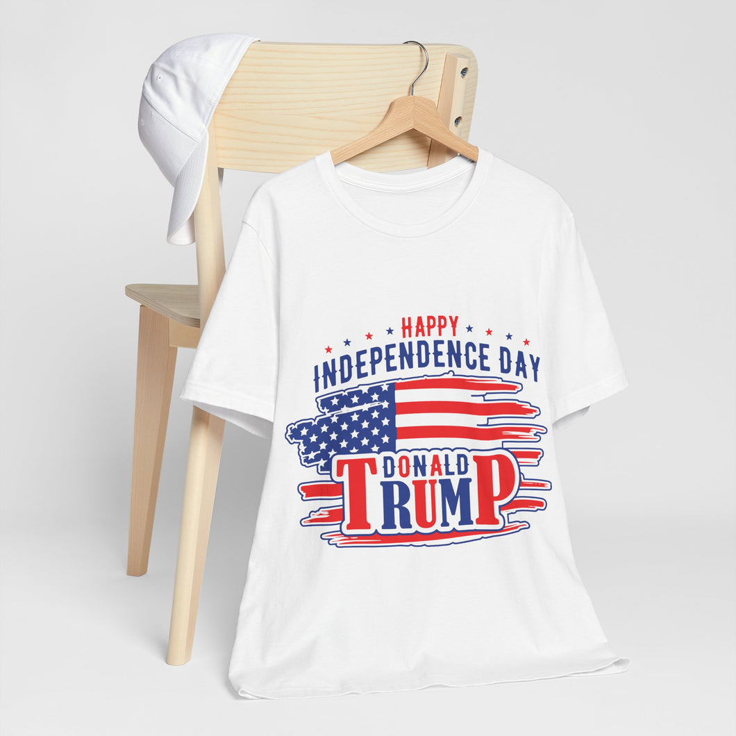 4USAR  Happy Independance Day Donald Trump t shirt