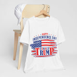4USAR  Happy Independance Day Donald Trump t shirt