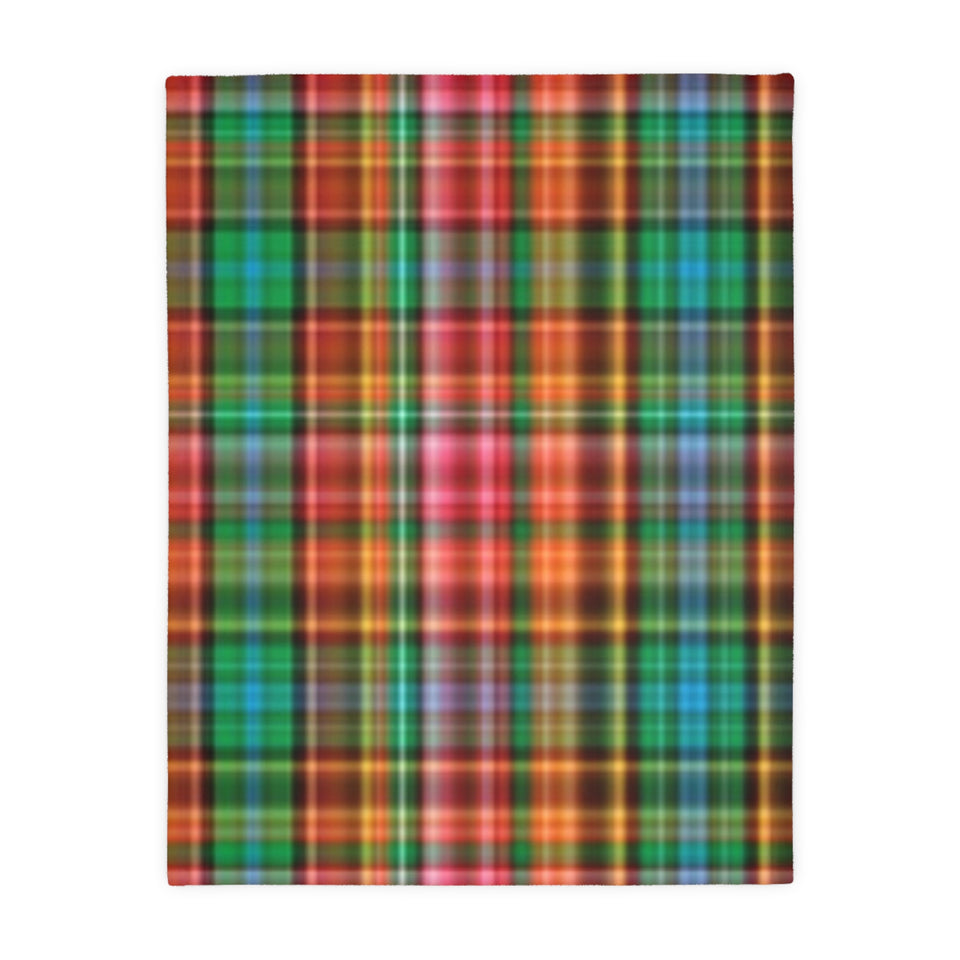 63CB  Colorful Plaid Blanket