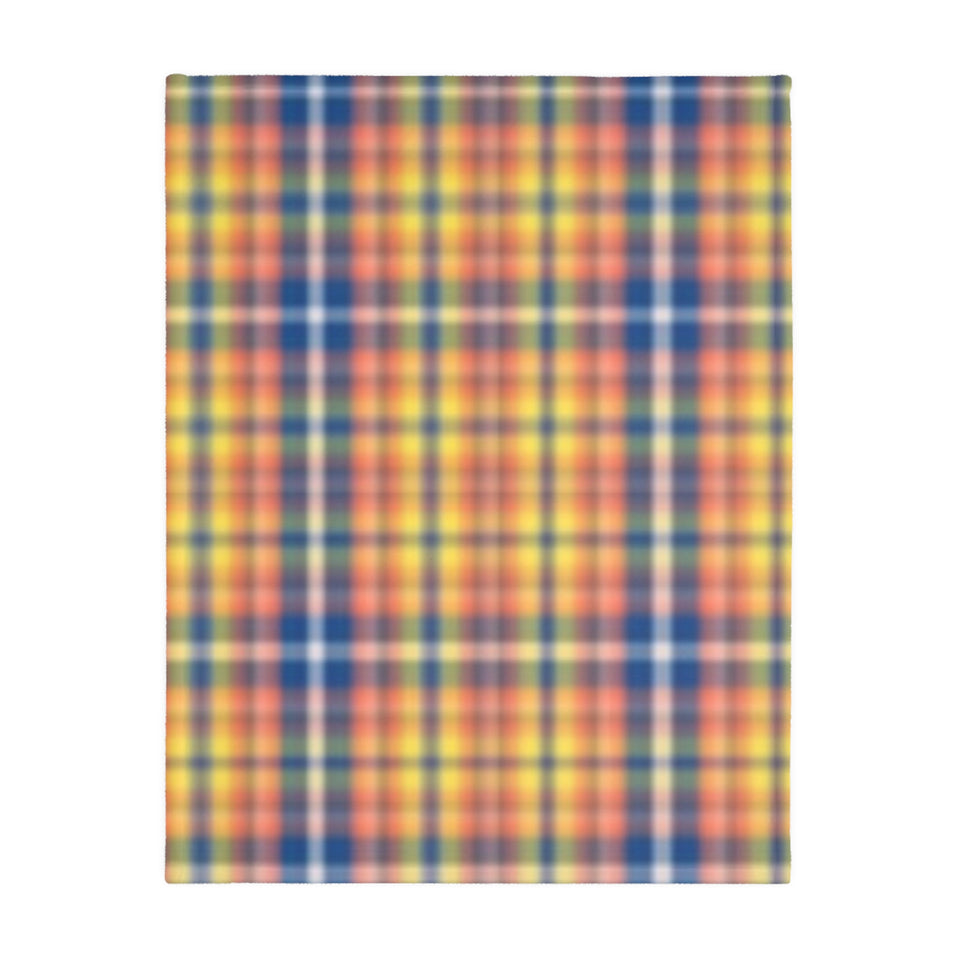 2CB  Colorful Plaid Blanket
