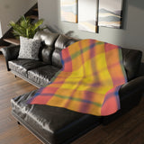8CB  Colorful Plaid Blanket