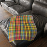 59CB  Colorful Plaid Blanket