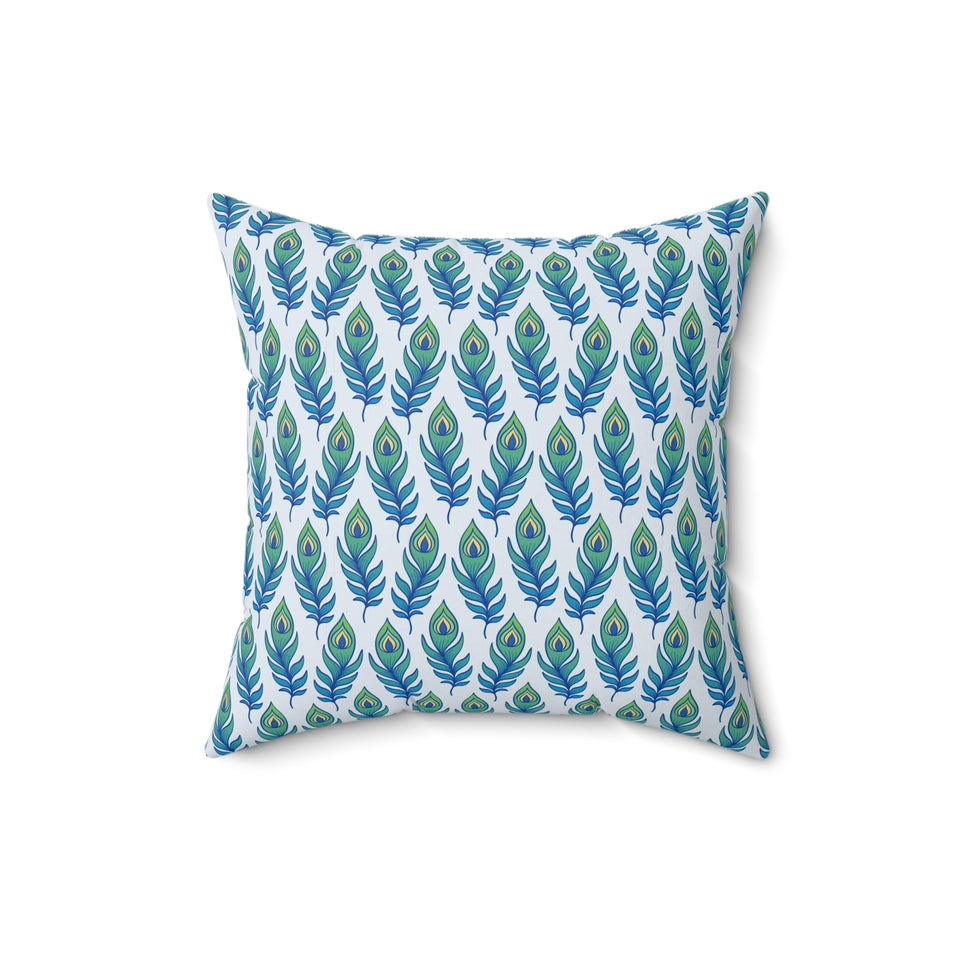 30PCF  Peacock Feather Pillow