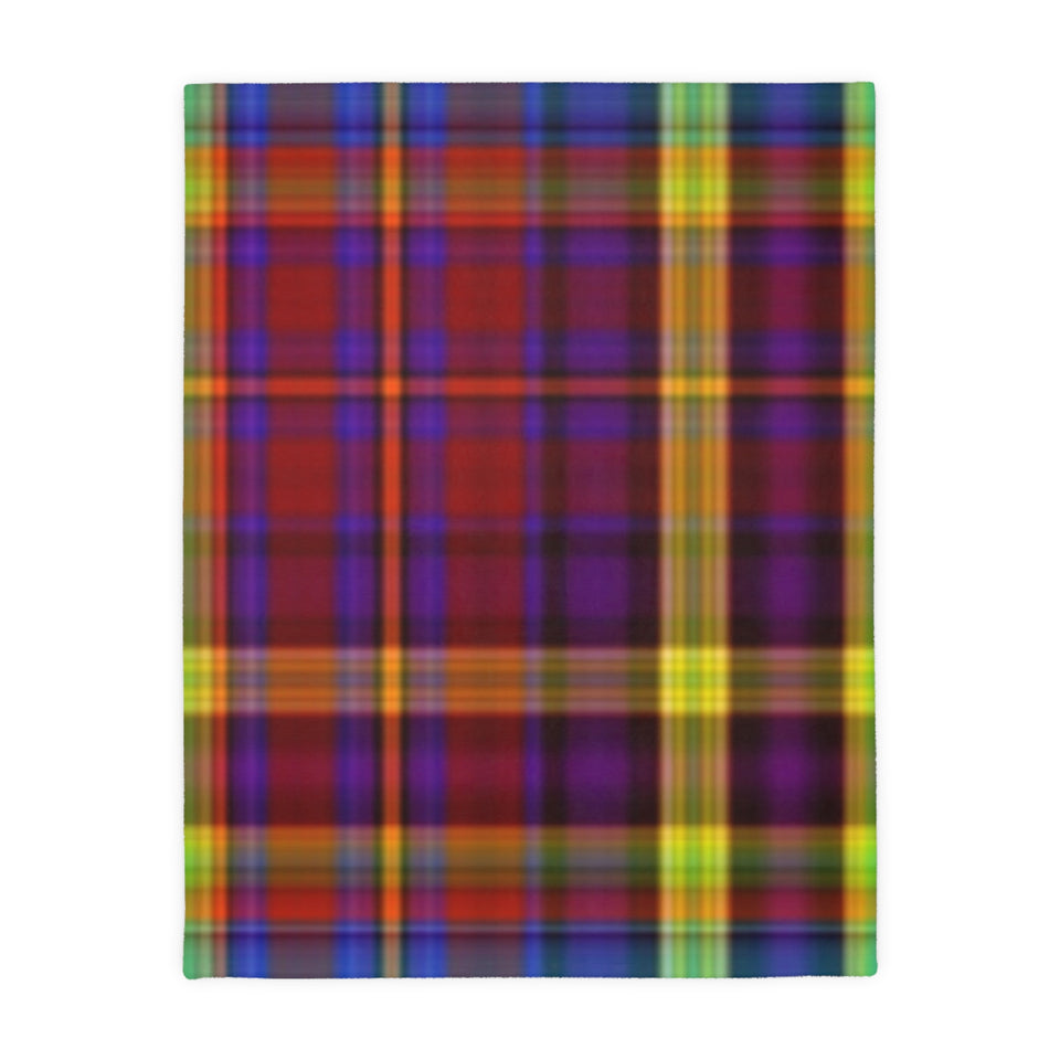 52CB  Colorful Plaid Blanket