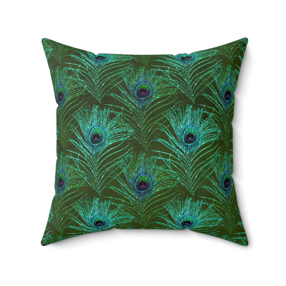 7PCF Peacock Feather Pillow