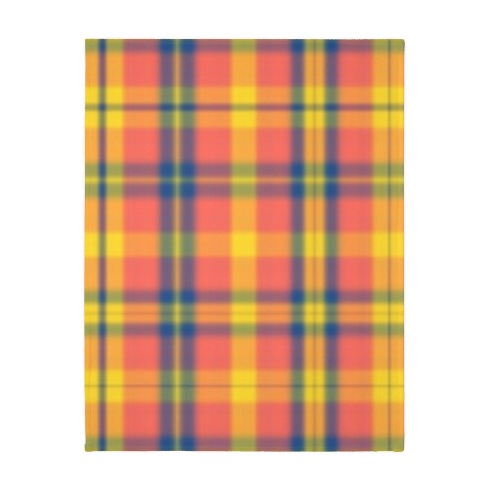 9CB  Colorful Plaid Blanket