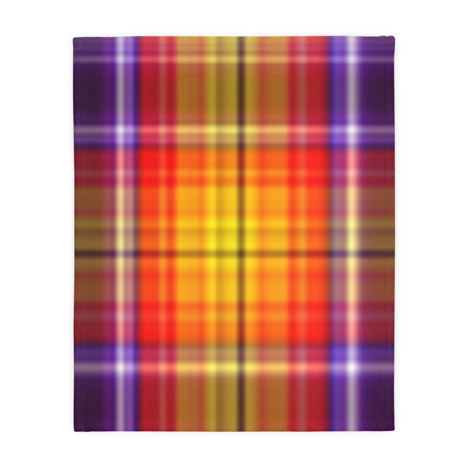 51CB  Colorful Plaid Blanket