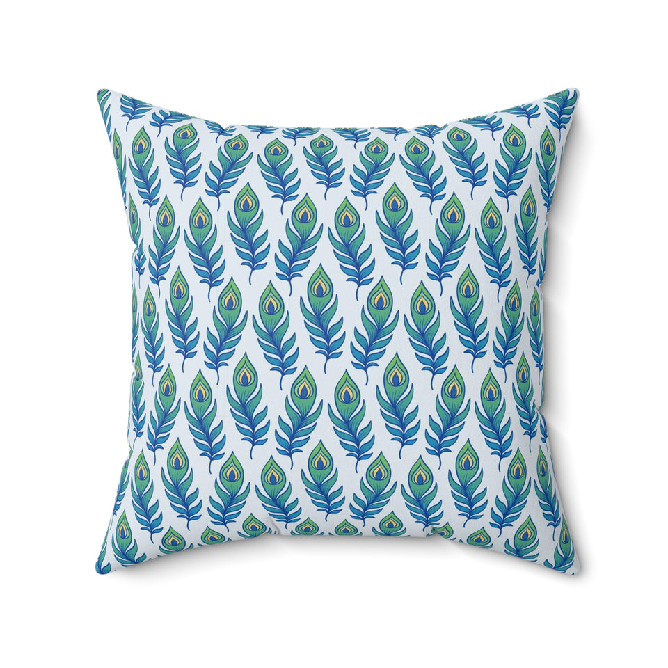 30PCF  Peacock Feather Pillow