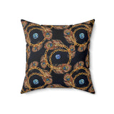 41PCF  Peacock Feather Pillow