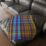 50CB  Colorful Plaid Blanket