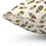 38PCF  Peacock Feather Pillow