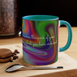 62CMSM  Colorful Marble Psalms 8:3  Mug