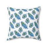 17PCF  Peacock Feather Pillow
