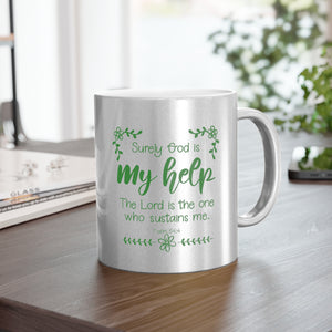 58SGM  Silver and Gold Christian Mug