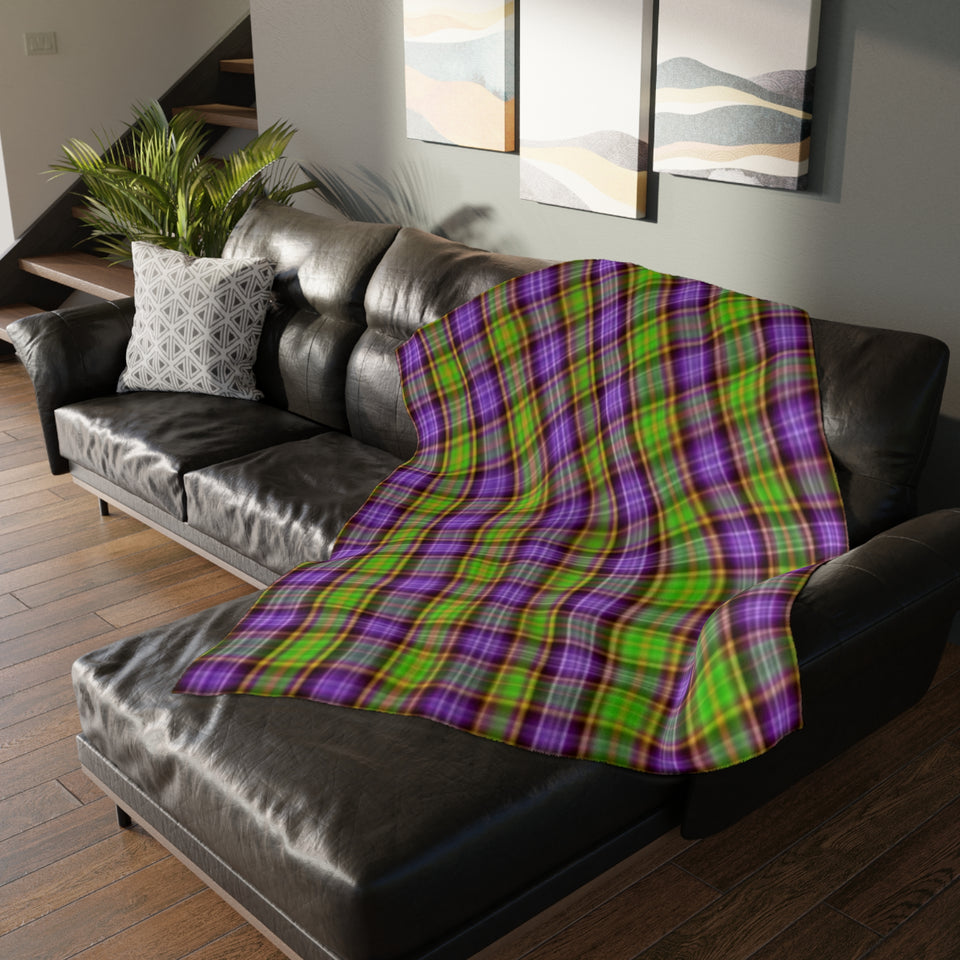 41CB  Colorful Plaid Blanket