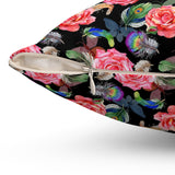 58PCF  Peacock Feather Pillow