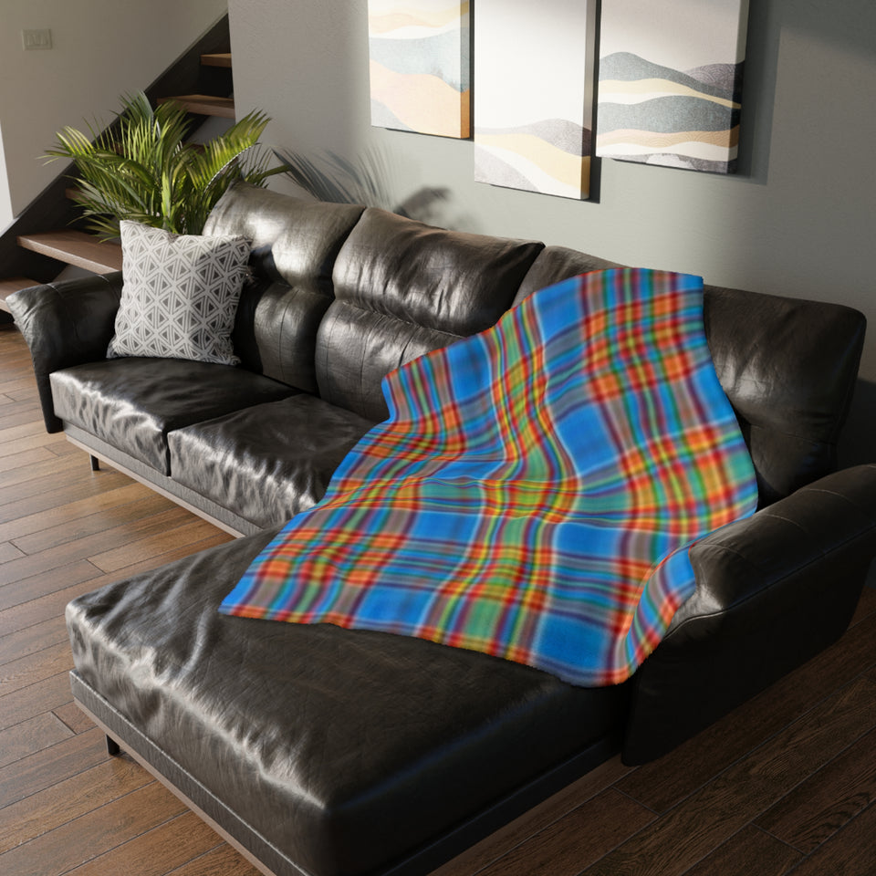 70CB Colorful Plaid Blanket