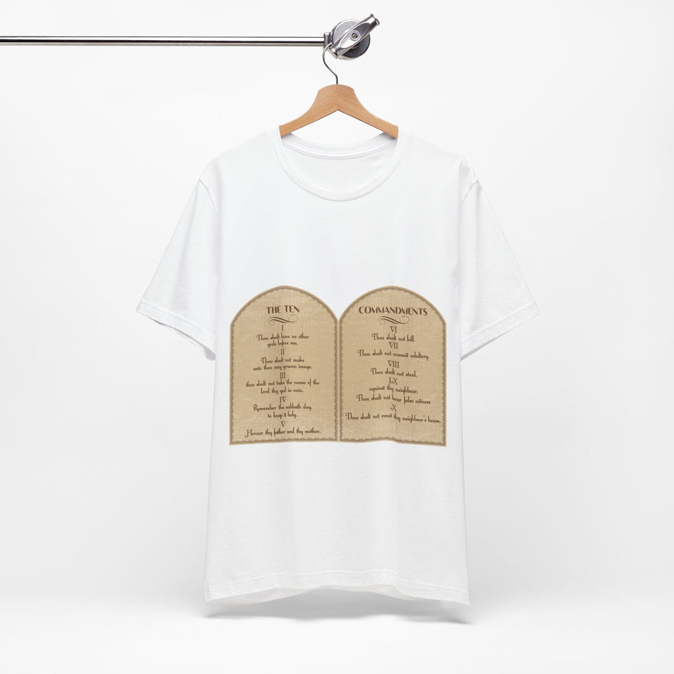 28CTS   Unisex Christian t shirt of the 10 Commendents